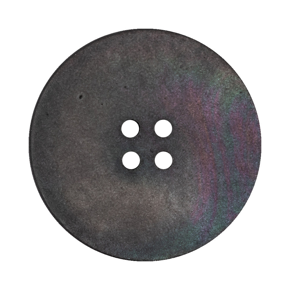 Peat Semi-Matte Iridescent 4-Hole Tire Rim Shell Button - 54L/34mm