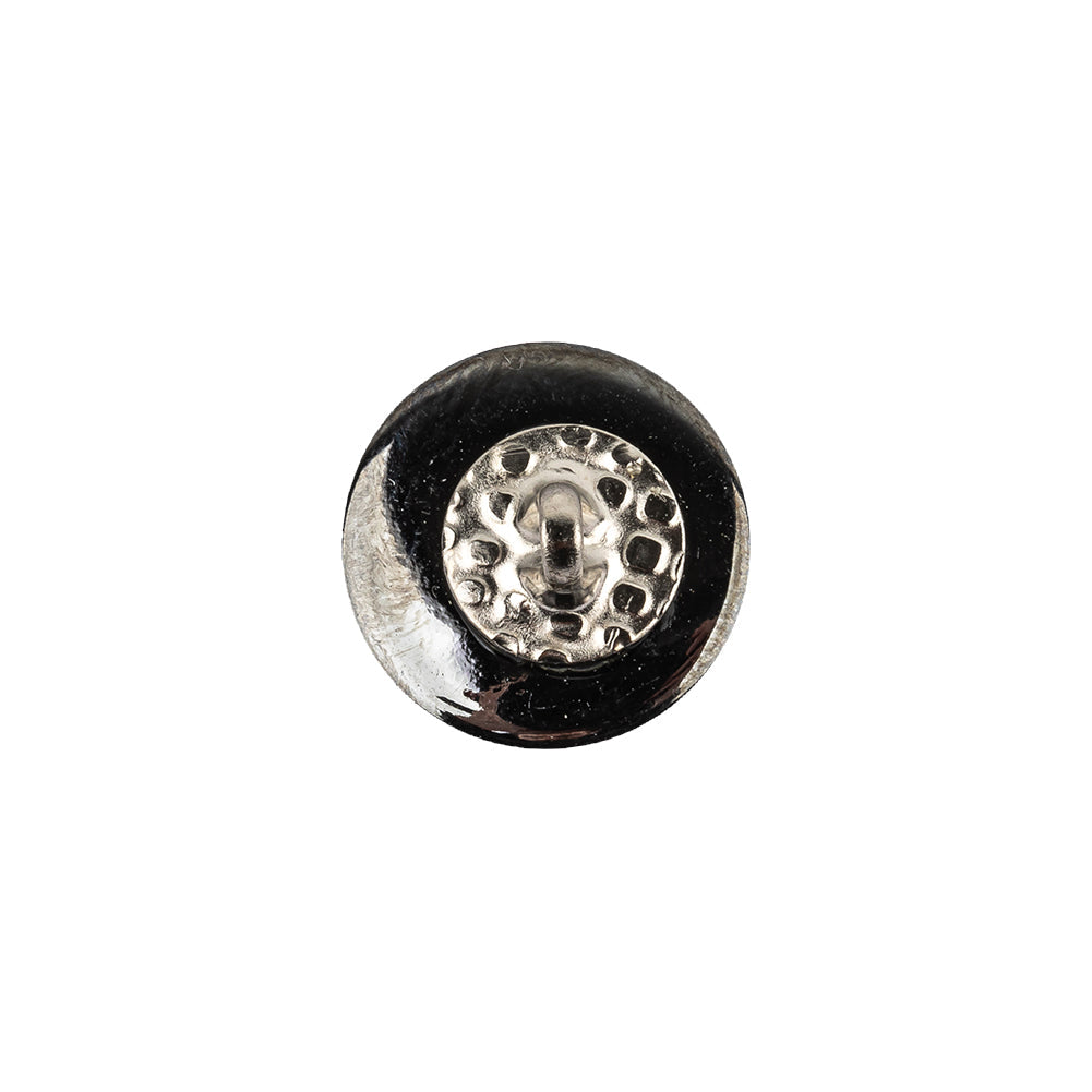 Vintage Swarovski Crystal Aluminum Foiled Dome-Shaped Shank Back Button - 22L/14mm