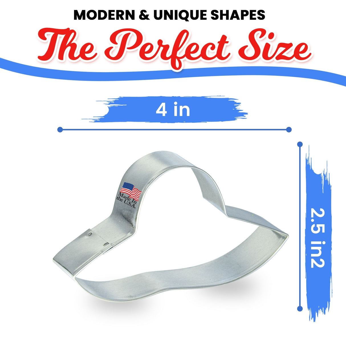 Beach Sun Hat Cookie Cutter 4" B1010