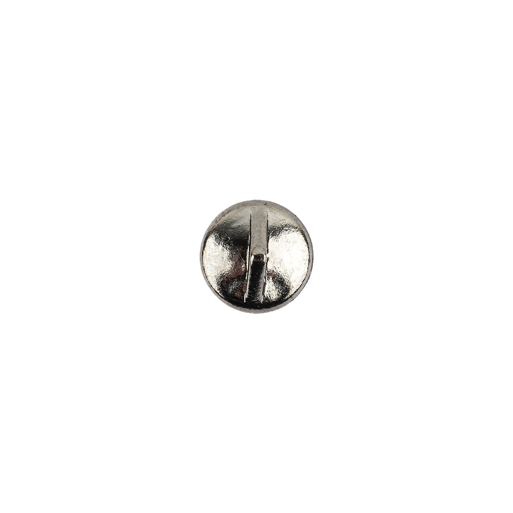 Vintage Swarovski Crystal Rhinestone and Silver Edged Self Back Button - 14L/9mm