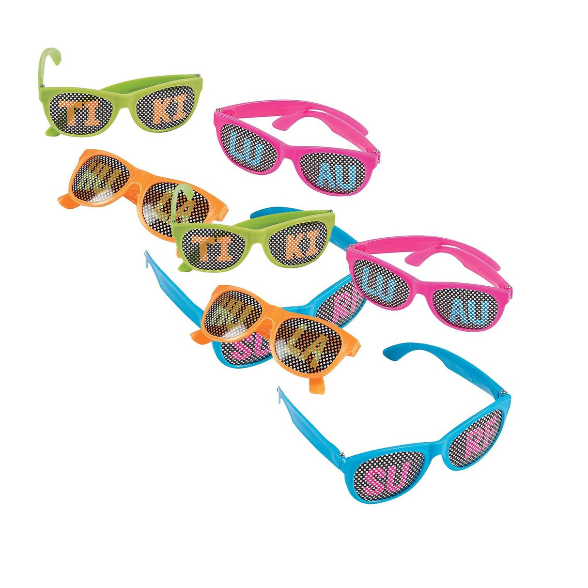Luau Pinhole Glasses – Set of 12