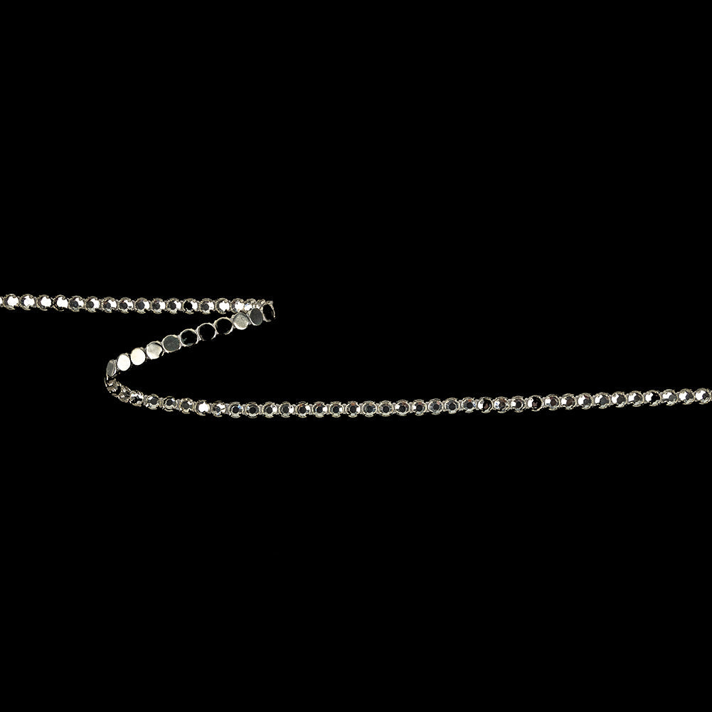 Vintage Swarovski One Row Crystal and Silver Rhinestone Trimming - 0.1875"
