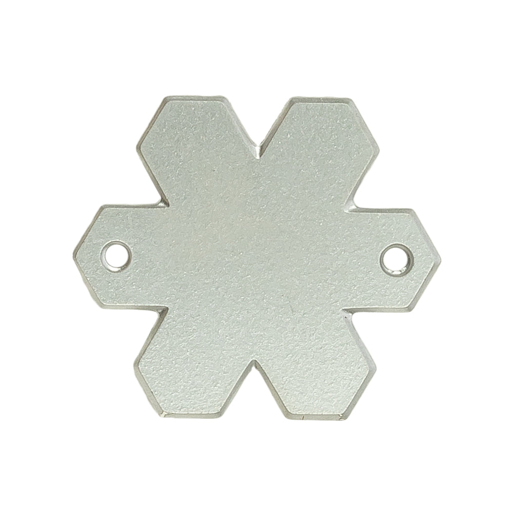 Vintage Vitrail Light Snowflake Sew-On Rhinestone - 30mm