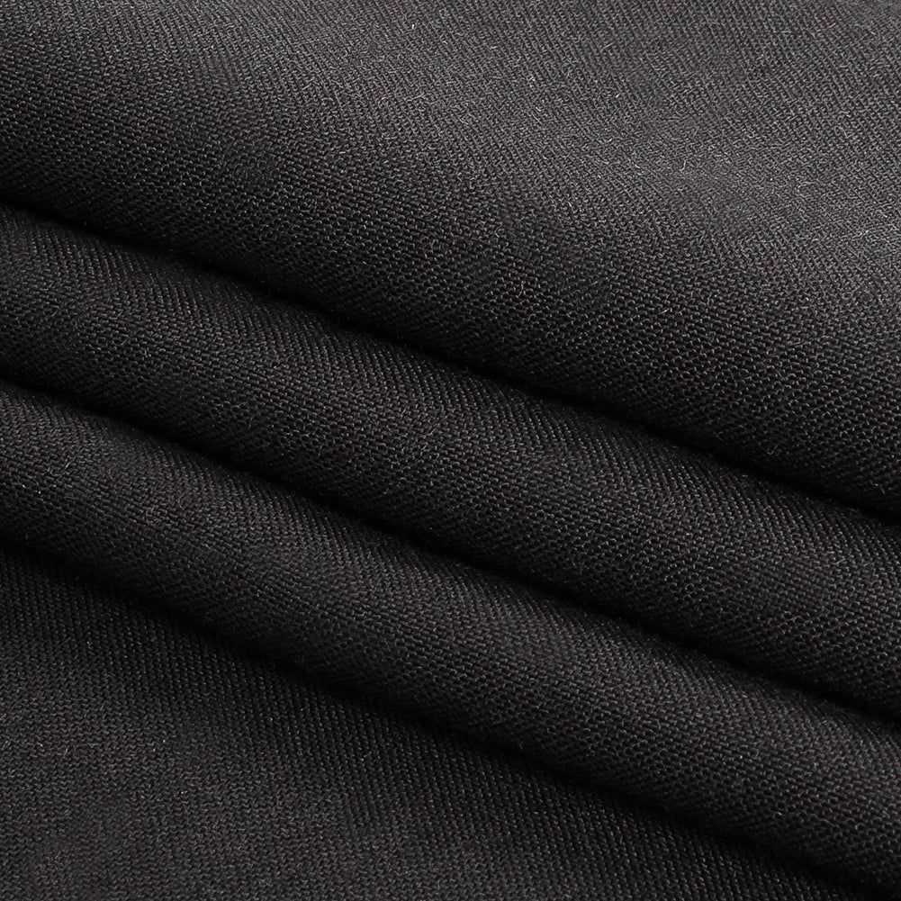Caldwell Black Ultra Soft Sustainable Rayon Poplin