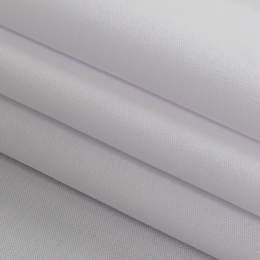 Ultra-Soft Rayon and Recycled Polyester Twill - White - Zarria Collection