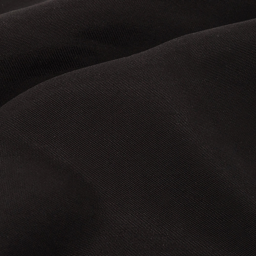 Ultra-Soft Rayon and Recycled Polyester Twill - Black - Zarria Collection