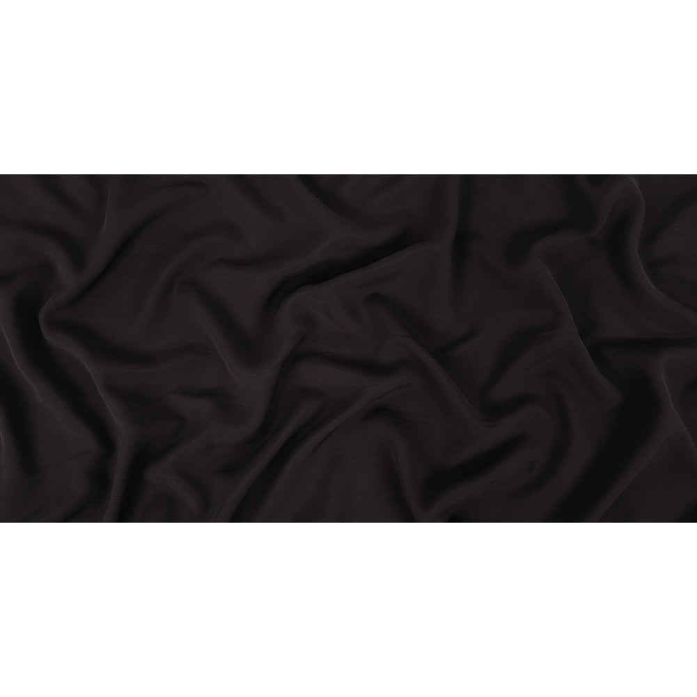 Ultra-Soft Rayon and Recycled Polyester Twill - Black - Zarria Collection