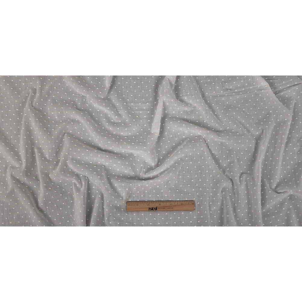 Famous Australian Designer Cloud Dancer Cotton Swiss Dot