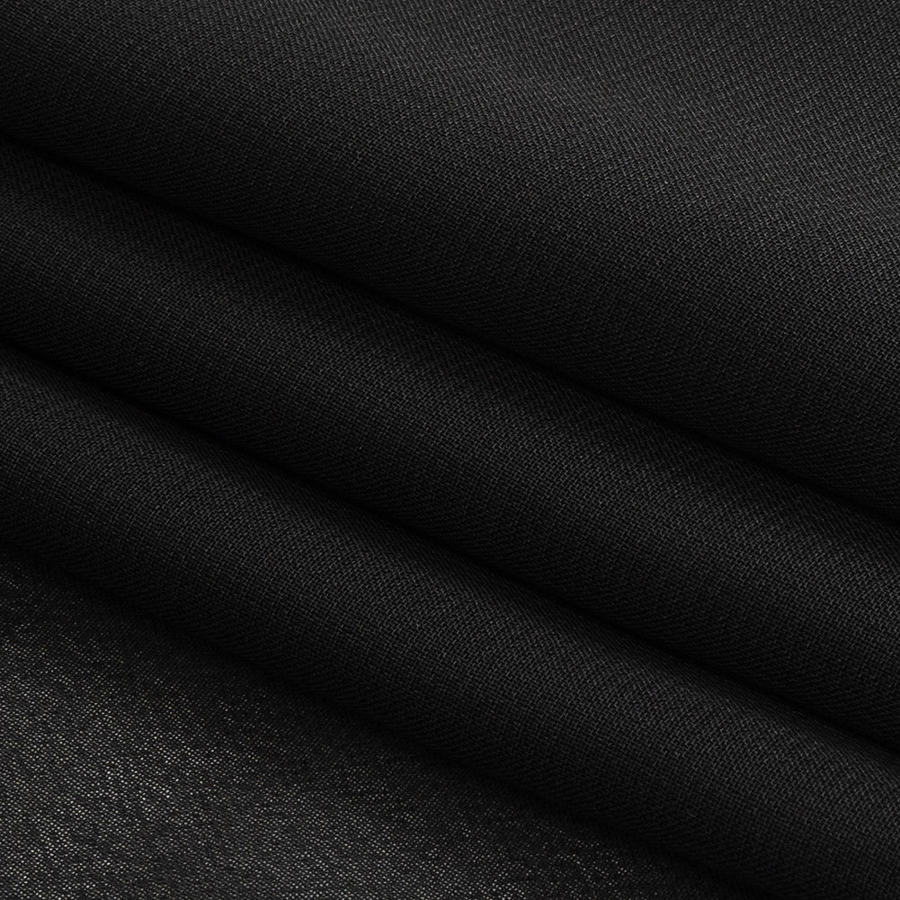 Famous Australian Designer Black Polyester Georgette