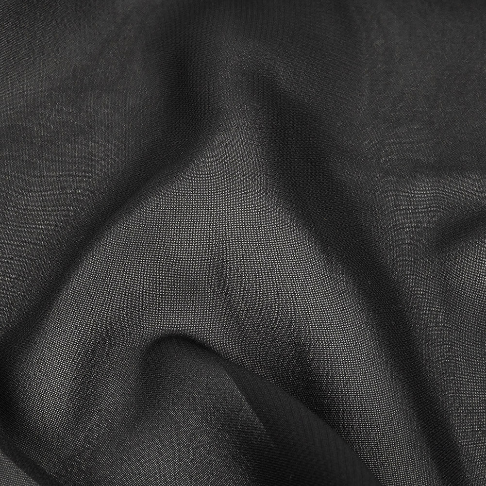 Famous Australian Designer Black Polyester Georgette