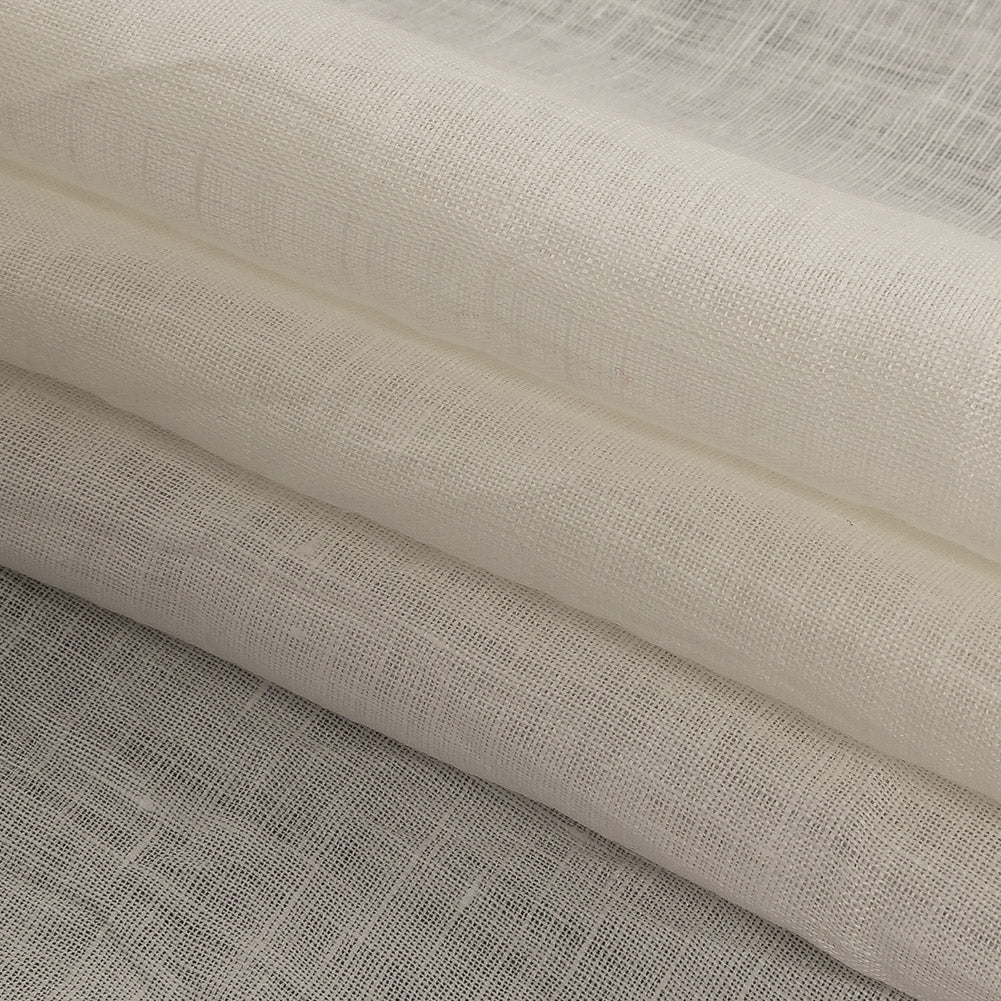Famous Australian Designer Egret Lightweight Linen Poplin