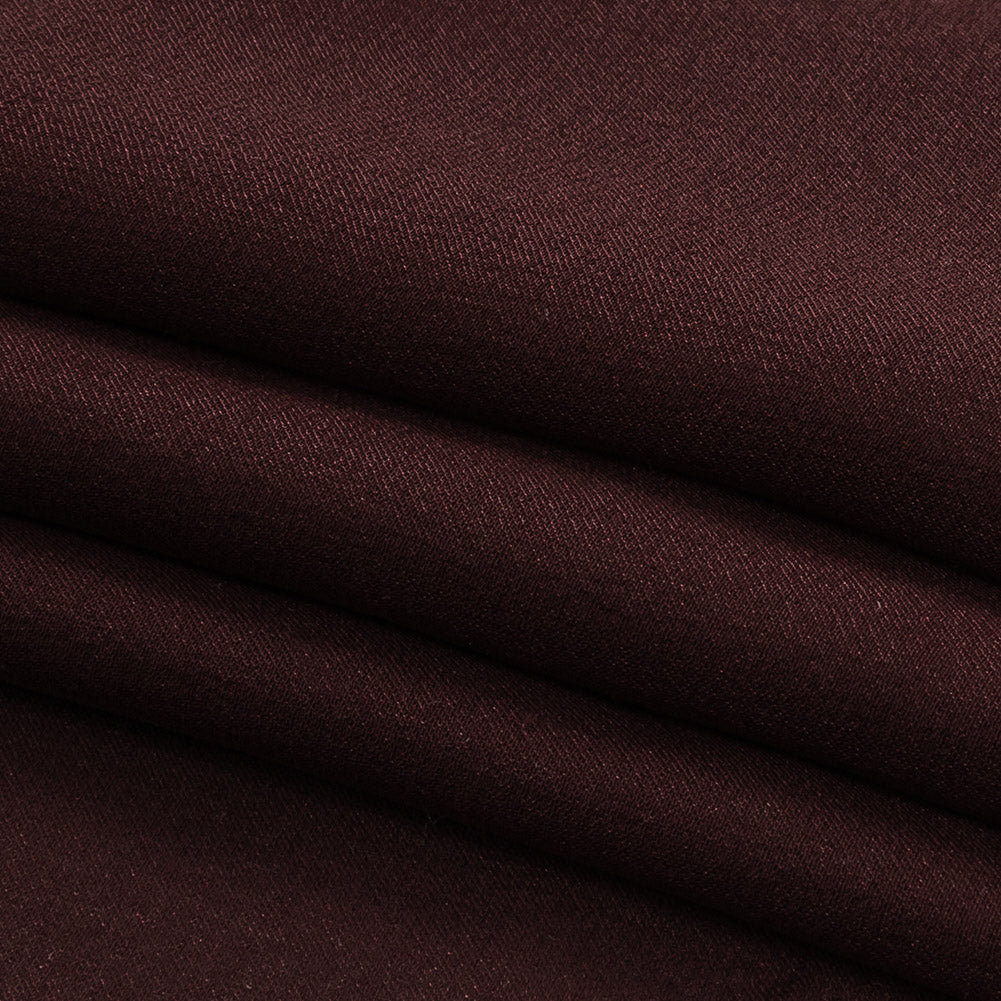 Famous Australian Designer Mahogany Satin-Faced Silk Chiffon