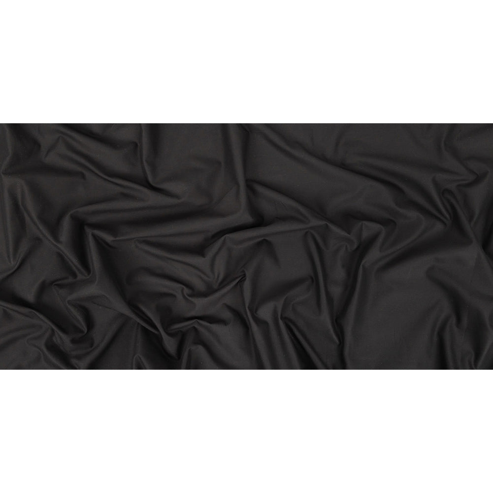 Famous Australian Designer Black Sleek Polyester and Acrylic Sateen