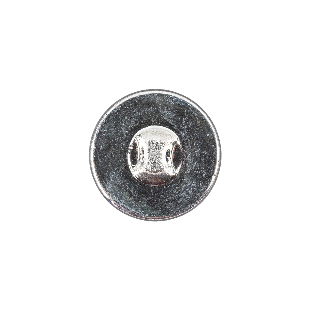 Cobalt Translucent Floral Shank Back Glass Button - 28L/18mm