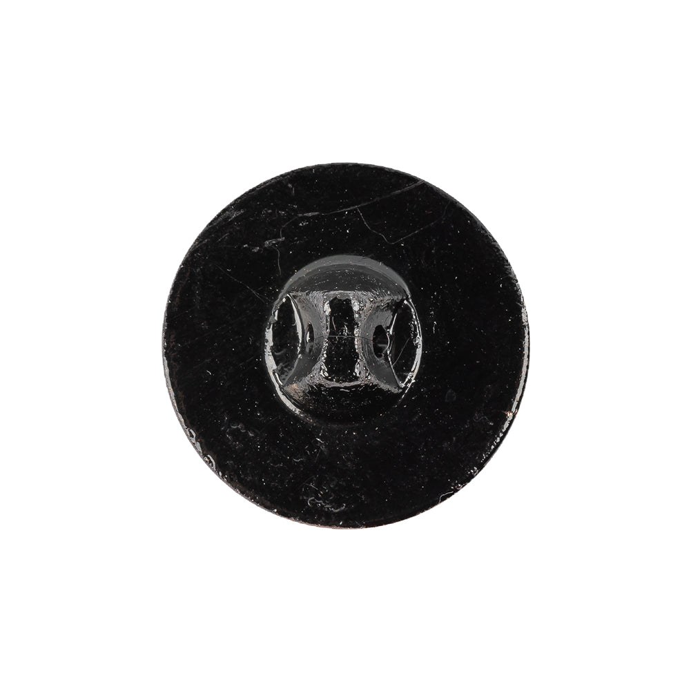 Old Gold Translucent Floral Shank Back Glass Button - 36L/23mm