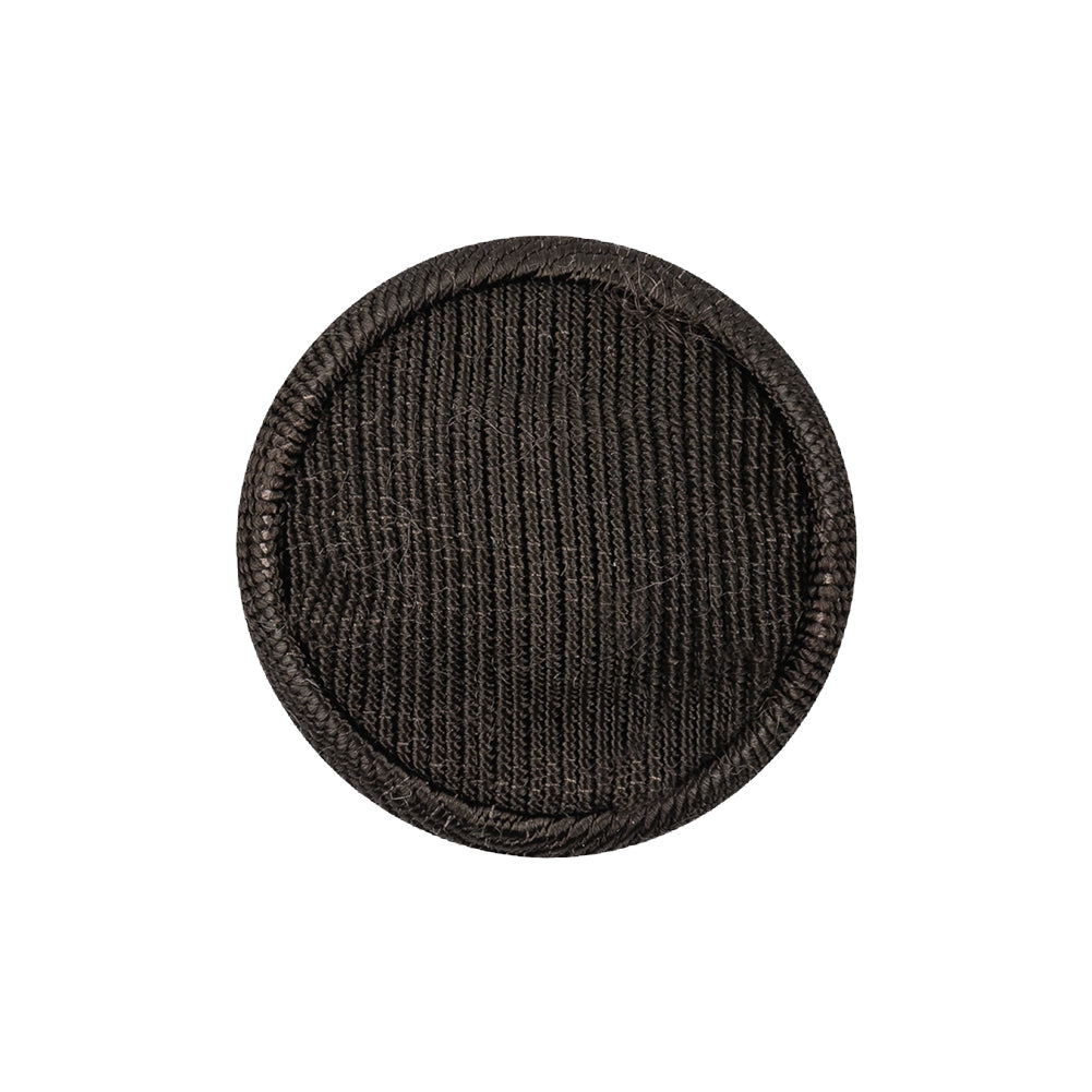 Turkish Coffee Ottoman Fabric Covered Domed Cotton Blend Sew On Button - 38L/24mm