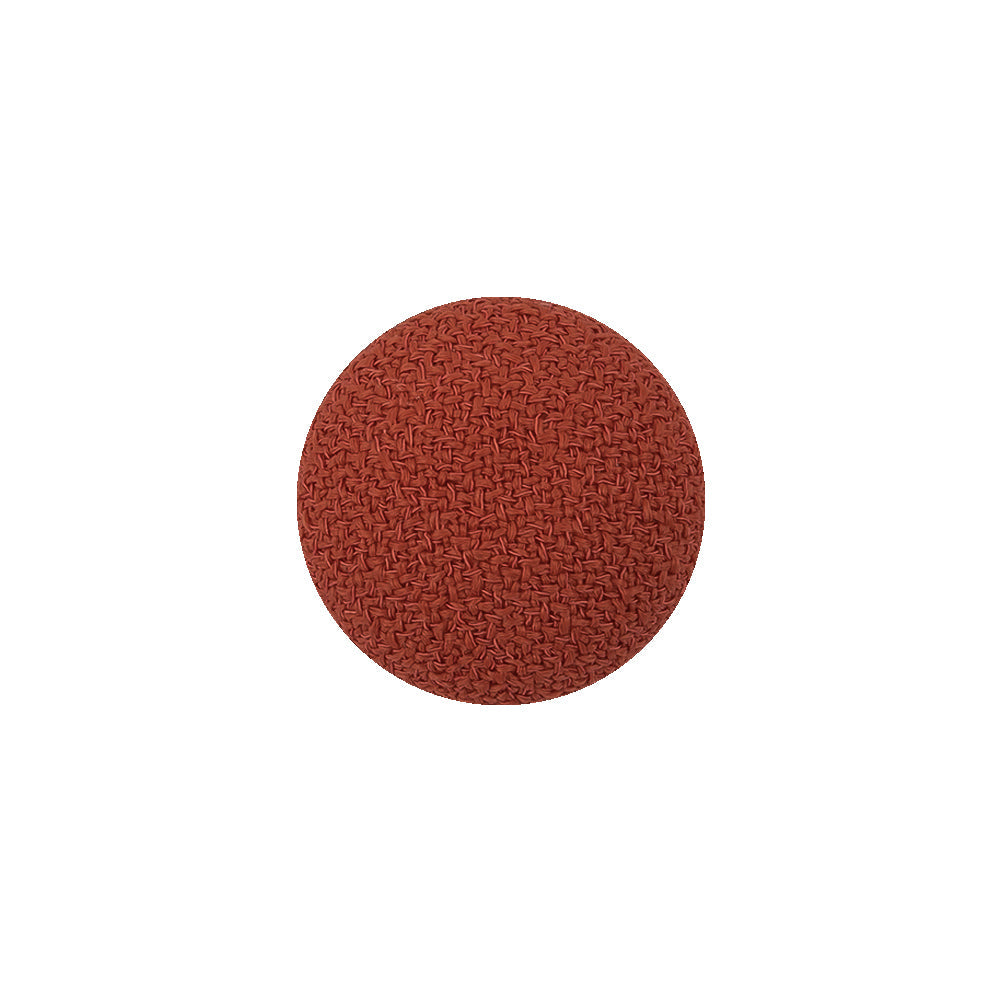 Ginger Creped Fabric Covered Domed Wool Blend Sew On Button - 25L/16mm
