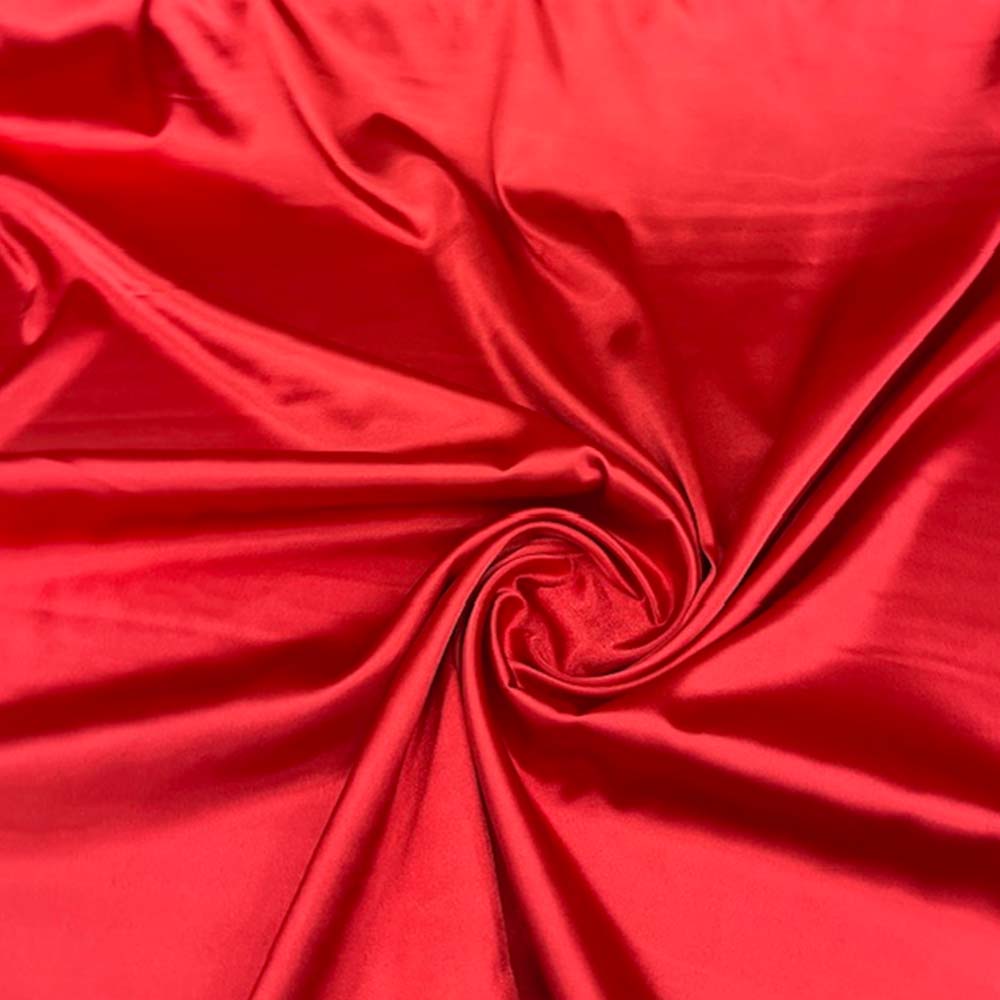 1 Yard Premium 250 GSM Bridal Stretch Satin Fabric Glossy Soft Material for Gowns 60 Inch Width 100% Polyester