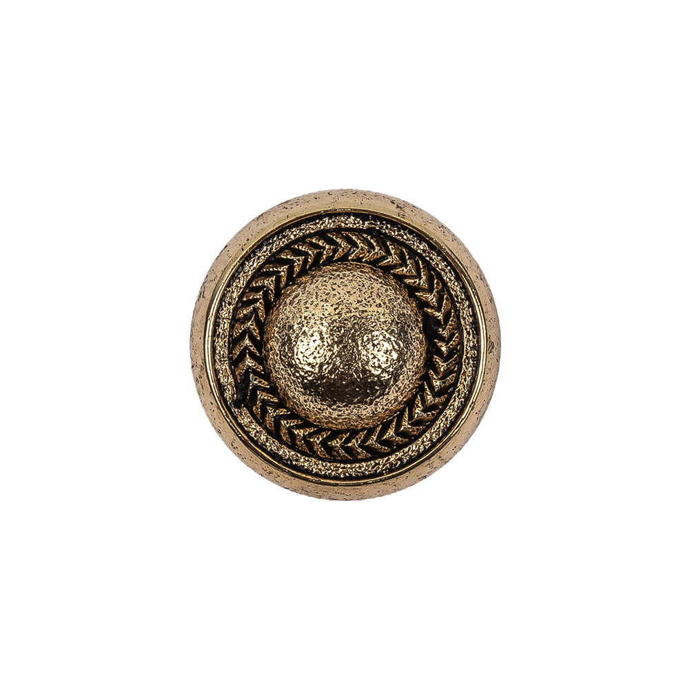 Italian Gold Plated Faux Chain Shank Back Button - 30L/19mm