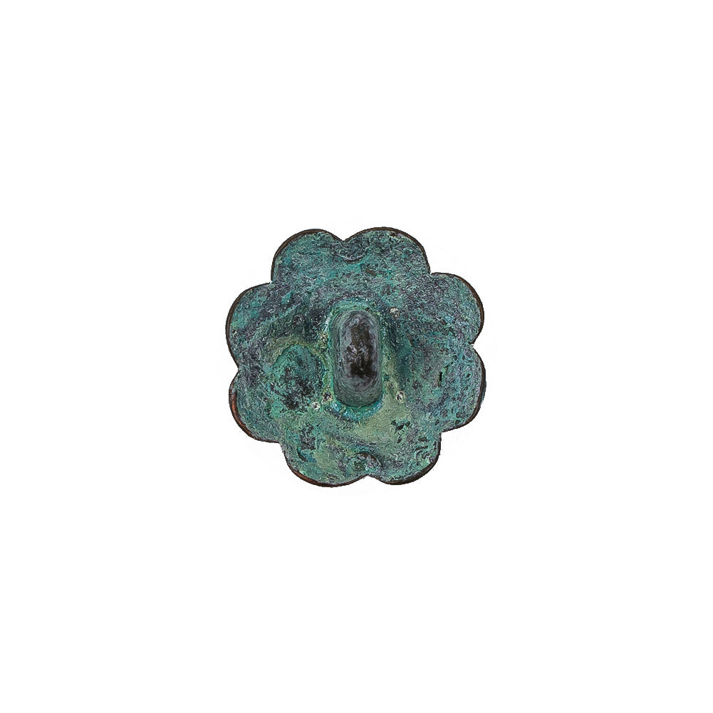 Italian Fairy Wing Floral Shank Back Button - 24L/15mm