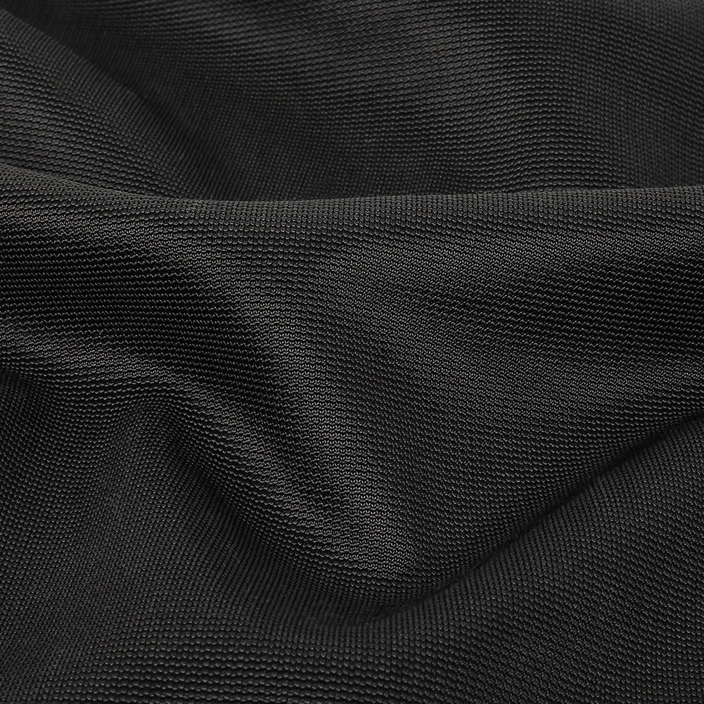 Sleek Stretch Ponte Knit - Black - Made in Italy