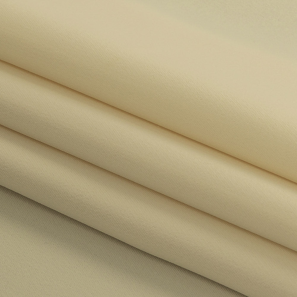 Cannoli Cream Smooth Stretch Polyester Twill