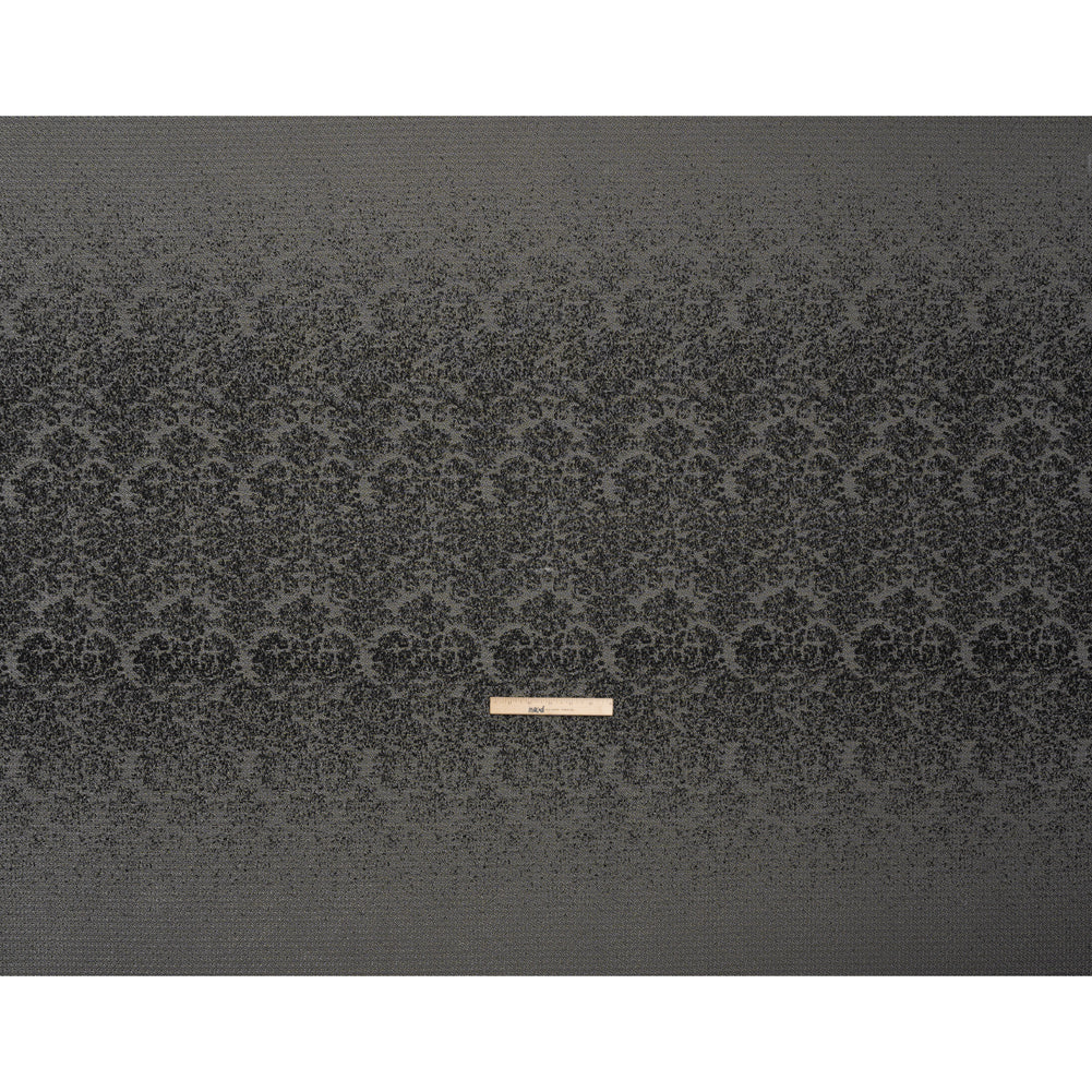 Italian Black and White Abstract Stretch Jacquard