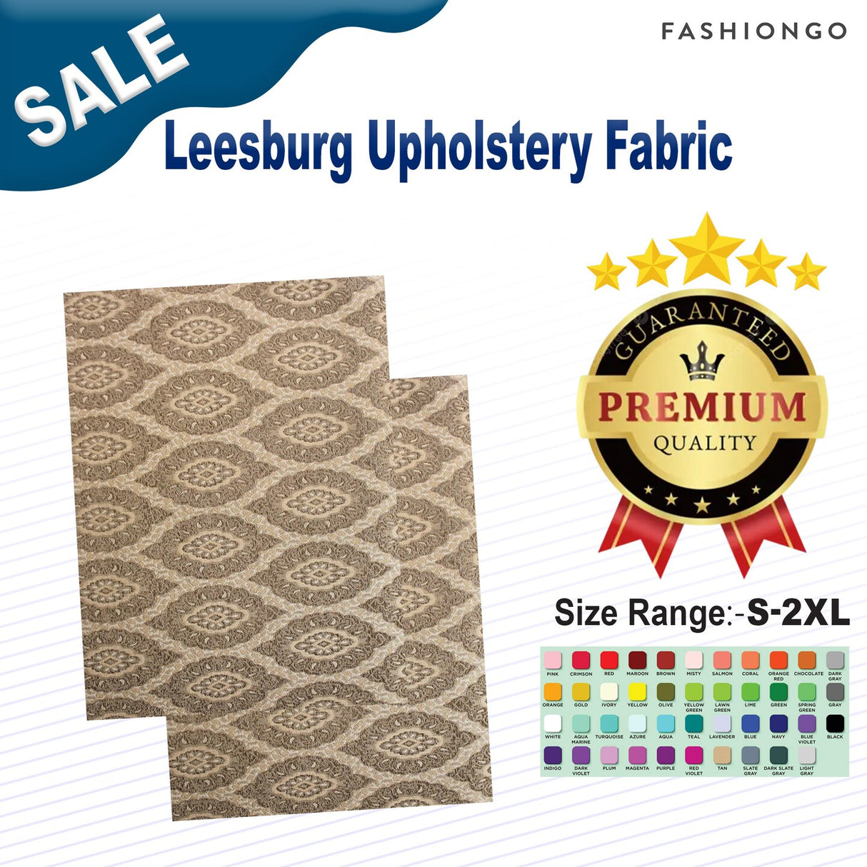 1 Yard Leesburg Upholstery Fabric