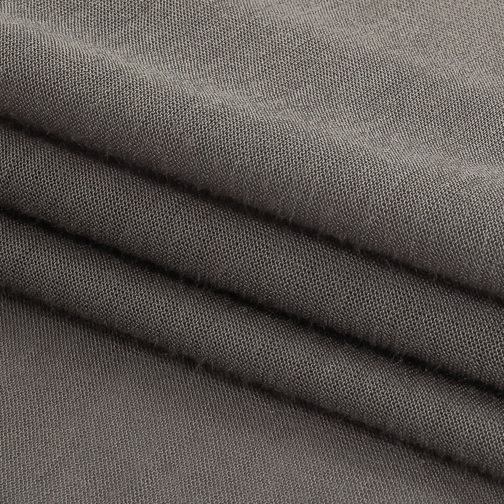Gray Tissueweight Stretch Rayon Jersey