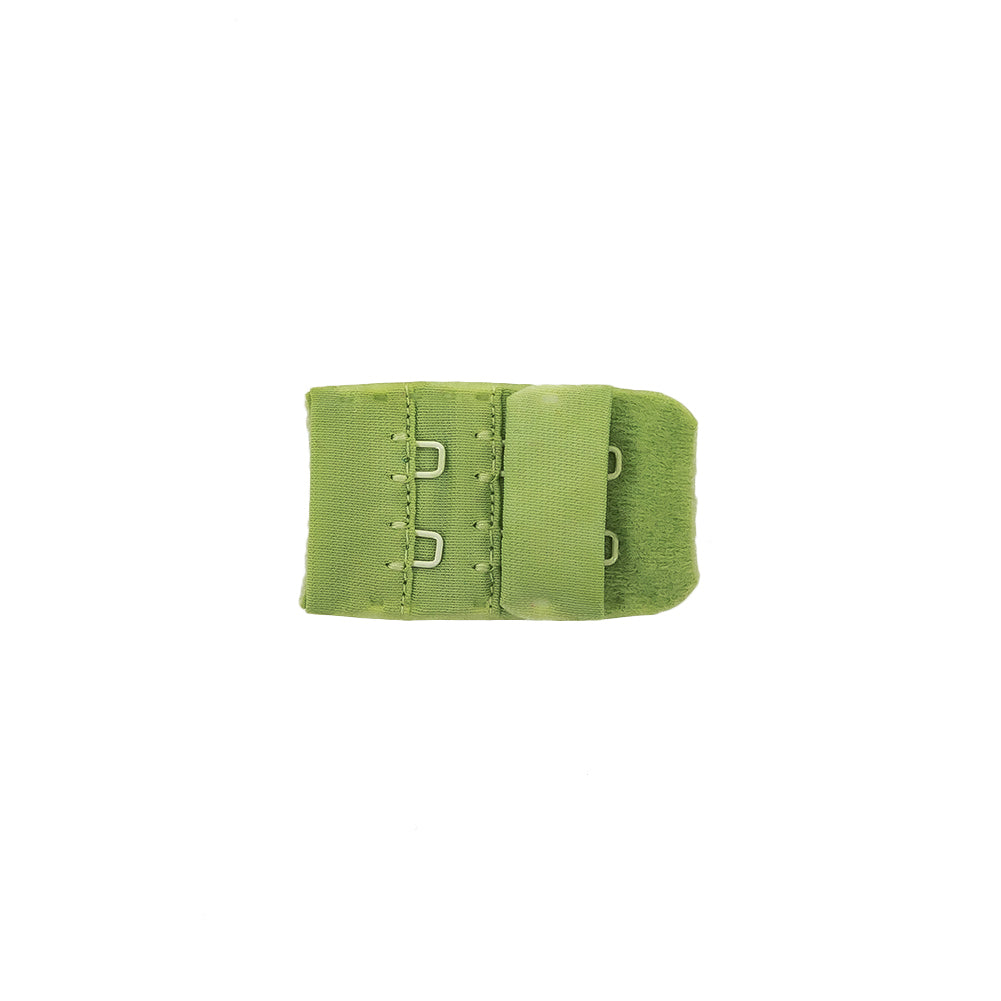 Lucky Green Bra Hook and Eye Back Closure - 2 x 3