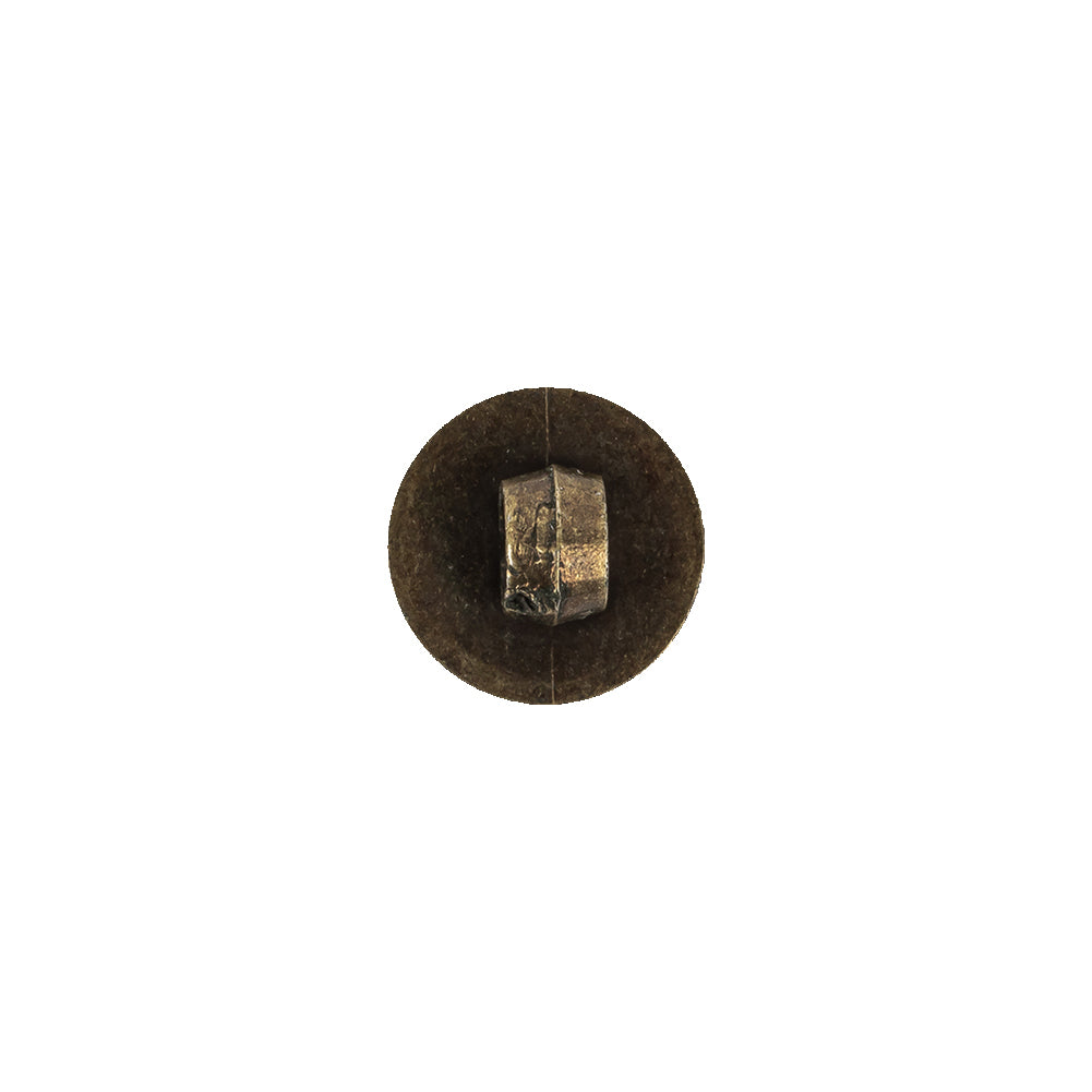 Amber and Bronze Iridescent Resin-Casted Blouse Button - 17L/10.5mm