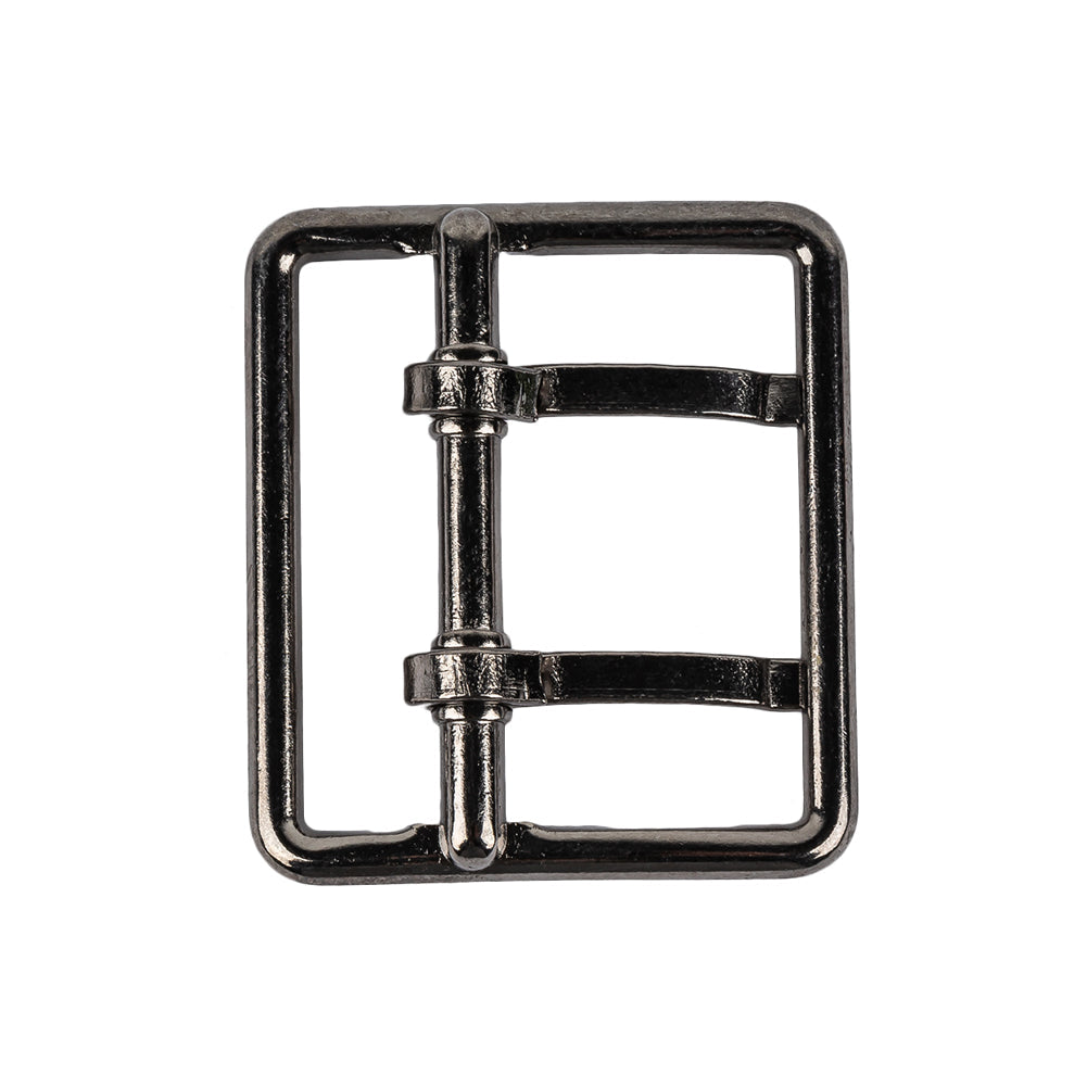 Gunmetal Double Tongue Metal Buckle - 36mm