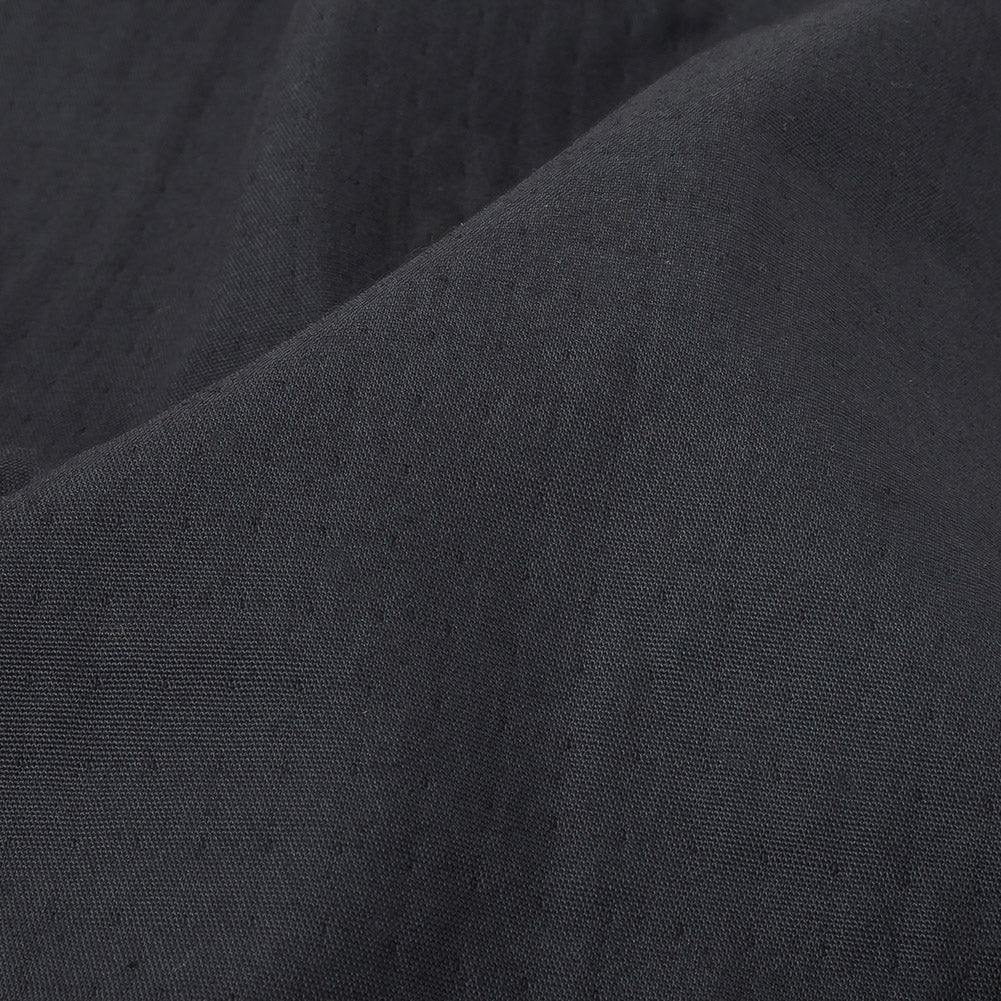 Navy Cotton Double Cloth with Striped Faux Quilting