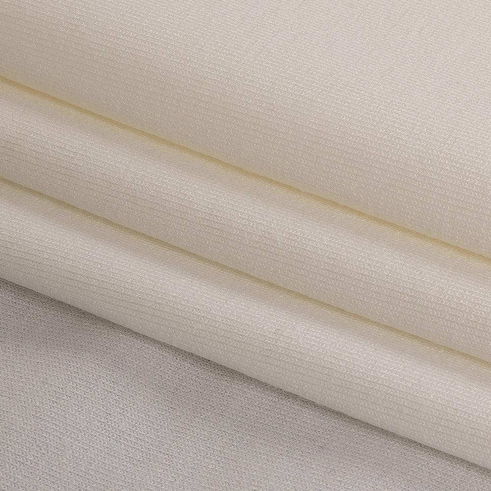 Cream Stretch Rayon Jersey