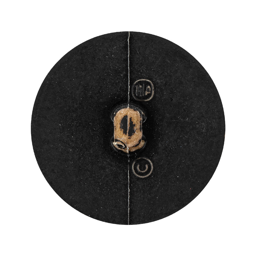 Italian Chocolate Plum and Canteen Weathered Faux Leather Shank Back Button - 48L/30.5mm