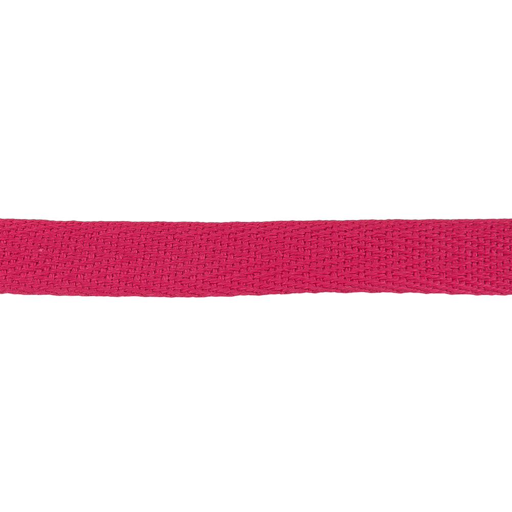 Raspberry Cotton Twill Tape - 0.5"