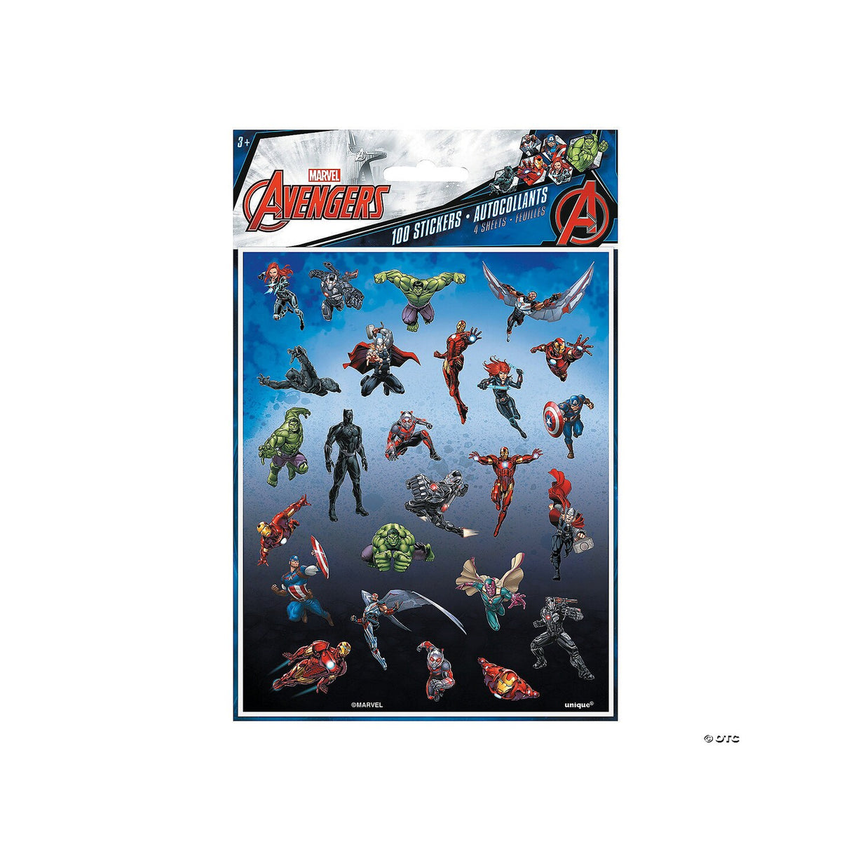 Marvel Comics The Avengers Sticker Roll 100 Pc.
