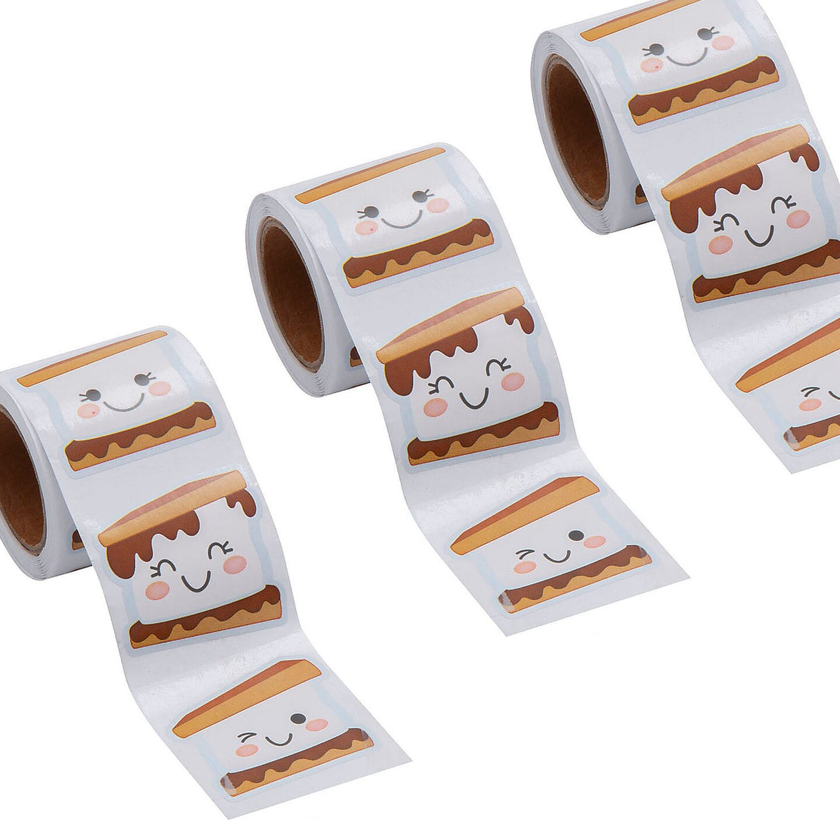 Happy Smore Sticker Roll - 100 Pc.