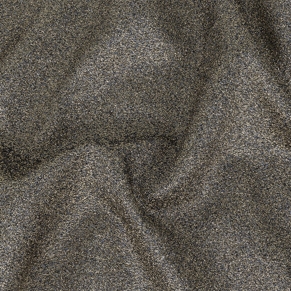 Cygnus Metallic Gold and Navy Crinkled Lame Luxury Brocade