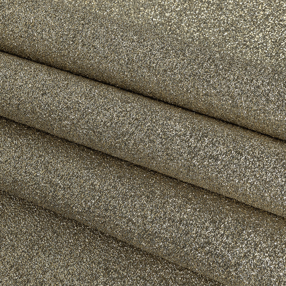 Cygnus Metallic Silver and Gold Crinkled Lame Luxury Brocade