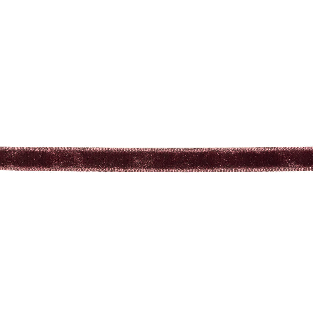 Deepest Purple Single Face Velvet Ribbon - 0.25"