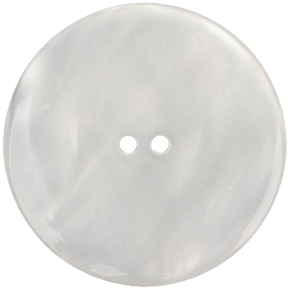 Blanc de Blanc Quilted Iridescent 2-Hole Button - 70L/44.5mm