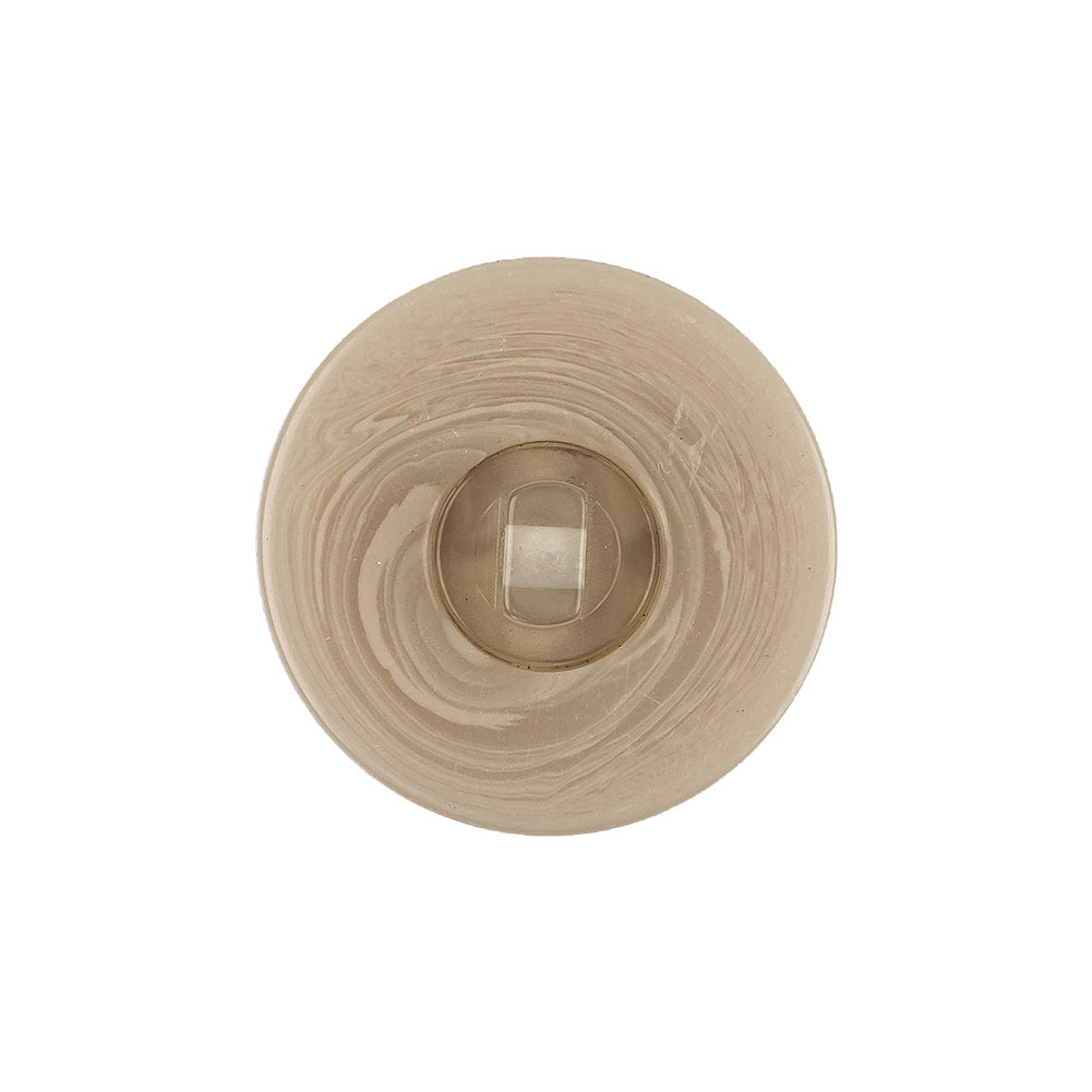 Overcast and Cannoli Cream Swirl Dome Shaped Plastic Shank Back Button - 36L/23mm