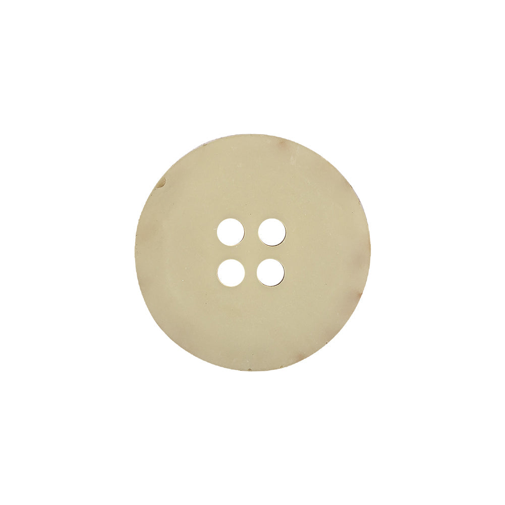 Cloud Cream, Brown and Orange Speckled 4-Hole Textured Button - 32L/20mm
