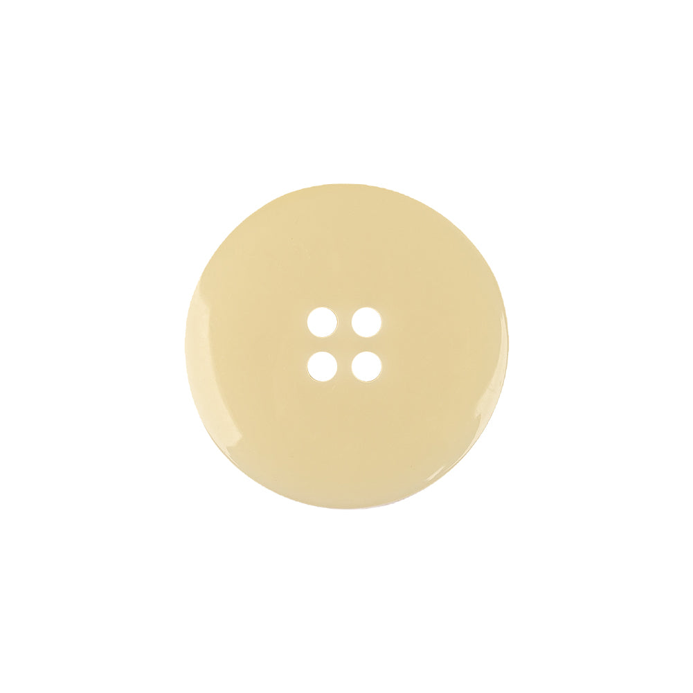 Chardonnay Shiny and Matte Shallow Plate 4-Hole Plastic Button - 32L/20mm