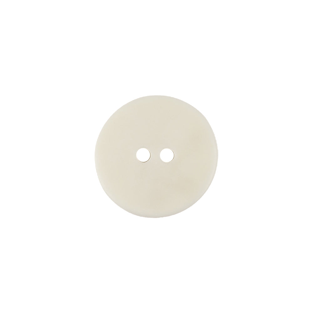 Italian Barely Yellow Iridescent Radiating Rim 2-Hole Plastic Button - 24L/15mm