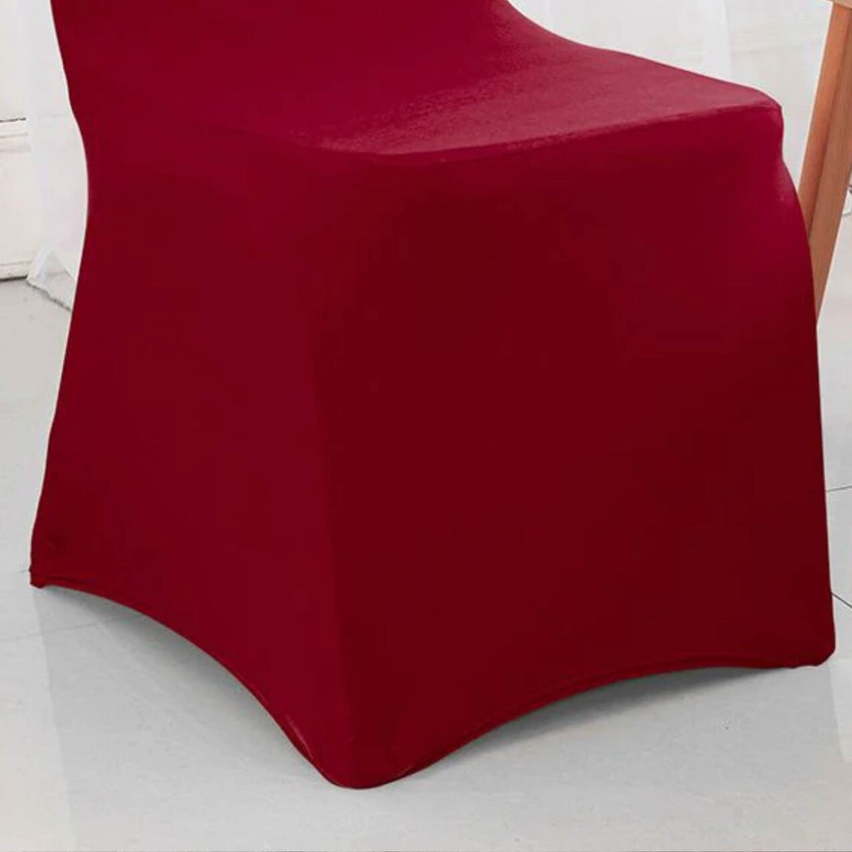 1 Piece Spandex Banquet Chair Cover Apple Red Stretch Wrinkle Resistant Event Decoration