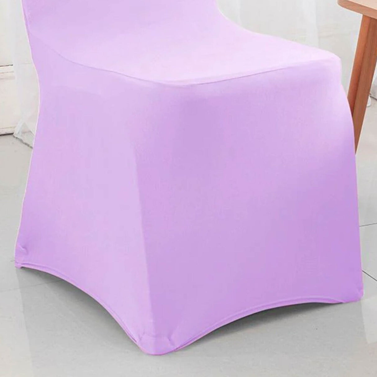1 Piece Spandex Banquet Chair Cover Lavender Stretch Wrinkle Resistant Elegant Event Decor