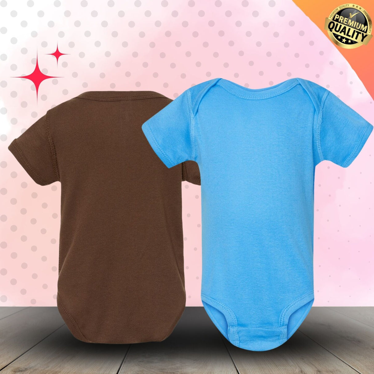 RADYAN® Infant Baby Rib Bodysuit Soft Cotton One Piece for Comfort and Durability