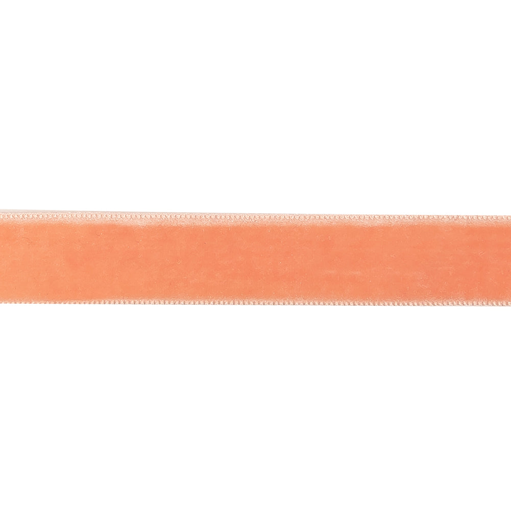 Coral Reef Single Face Velvet Ribbon - 0.625"